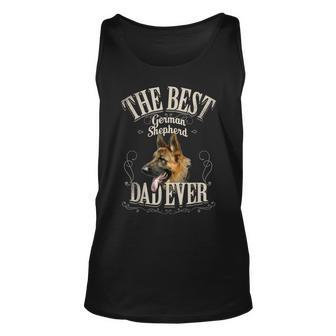 Mens Best German Shepherd Dad Ever - Funny Dog Lover Gifts Men Unisex Tank Top - Seseable