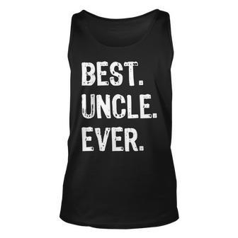 Mens Best Uncle Ever Gift Fathers Day Unisex Tank Top | Mazezy UK
