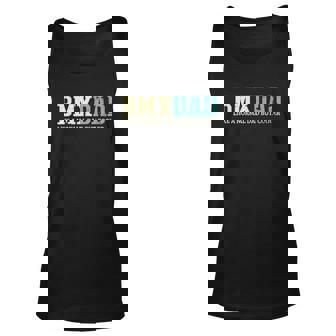 Mens Bmx Dad Like Normal Dad But Cooler Bike Motocross Gift Unisex Tank Top - Thegiftio UK