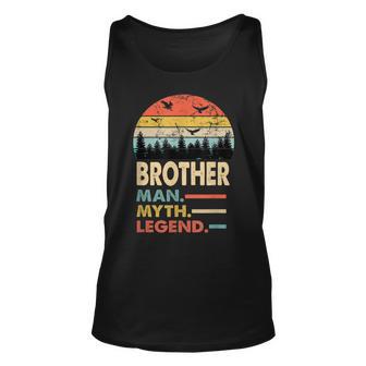 Mens Brother Man Myth Legend Vintage Dad Fathers Day Gift Unisex Tank Top - Thegiftio UK