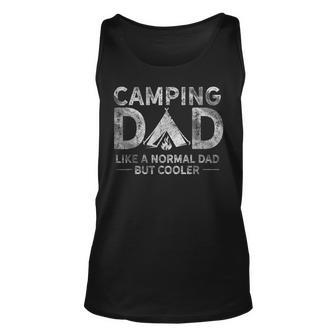Mens Camping Dad Funny Camper Fathers Day Camping Dad Unisex Tank Top - Seseable