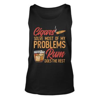 Mens Cigar And Rum Lovers I Cuban Cigar Unisex Tank Top | Mazezy