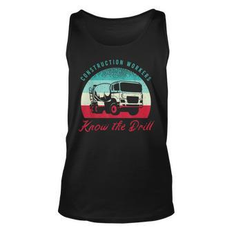 Mens Construction Worker Saying For A Construction Truck Driver V3 Men Women Tank Top Graphic Print Unisex - Thegiftio UK