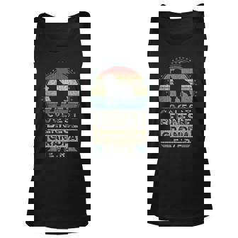 Mens Coolest Bernese Grandpa Ever Fathers Day Bernese Mountain Unisex Tank Top - Thegiftio