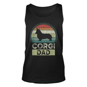 Mens Corgi Dad Fathers Day Welsh Corgi Daddy Unisex Tank Top - Thegiftio UK