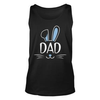 Mens Dad Bunny Rabbit Face Family Group Easter Fathers Day Unisex Tank Top - Thegiftio UK
