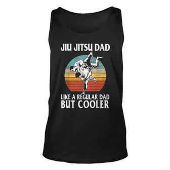 Mens Father’S Day Jiu Jitsu Dad Training Father Vintage Funny Unisex Tank Top - Seseable