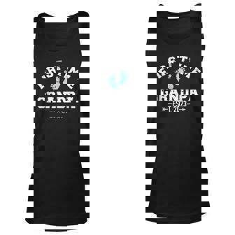 Mens First Time Grandpa 2023 For Grandfather To Be Unisex Tank Top | Mazezy