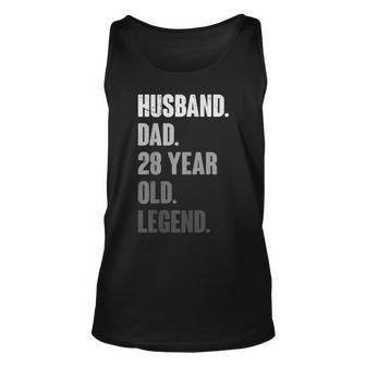 Mens Funny 28Th Birthday Decoration Gift Husband Vintage Dad 1995 Unisex Tank Top - Seseable