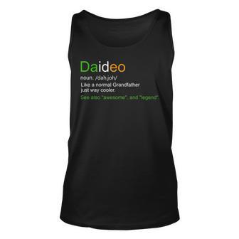 Mens Funny Daideo Ireland Grandfather Grandpa Definition Unisex Tank Top - Seseable