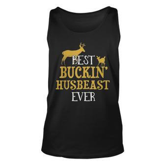 Mens Funny Husbeast Fathers Day Gift For Dad Or Grandpa Hunter Unisex Tank Top - Seseable