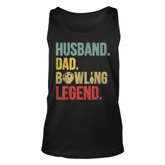 Mens Funny Vintage Bowling For Bowling Lover Husband Dad Unisex Tank Top - Seseable