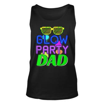 Mens Glow Party Dad Bday Party Birthday Father Unisex Tank Top - Thegiftio UK