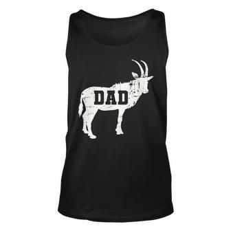 Mens Goat Dad All Time Greatest Vintage Unisex Tank Top - Seseable