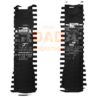 Mens Godfather For Men I Have Two Titles Dad And Godfather Unisex Tank Top | Seseable FR