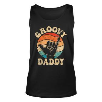 Mens Groovy Daddy 70S Aesthetic Nostalgia 1970S Retro Groovy Dad Unisex Tank Top - Seseable