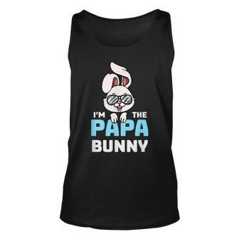 Mens Im The Papa Bunny Matching Family Easter Party Unisex Tank Top - Thegiftio UK