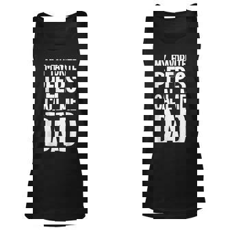 Mens My Favorite Peeps Call Me Dad Funny Daddy Father Dad Unisex Tank Top | Mazezy