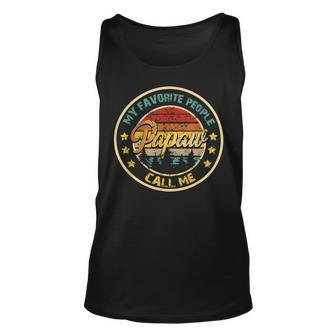 Mens My Favorite People Call Me Papaw Vintage Fathers Day Unisex Tank Top - Thegiftio UK