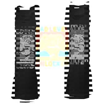 Mens Pregnancy Announcement Dad Level Unlocked Soon To Be Father Unisex Tank Top - Thegiftio UK