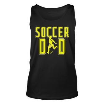 Mens Soccer Dad Life For Fathers Day Birthday Gift For Men Funny V2 Unisex Tank Top - Seseable
