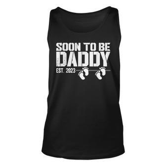 Mens Soon To Be Daddy 2023 Of Twins First Time Dad Gifts New Dad Unisex Tank Top - Thegiftio UK