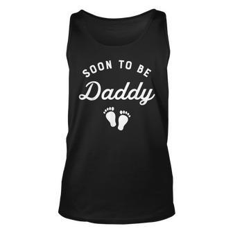 Mens Soon To Be Daddy Funny Pregnancy Announcement Dad Unisex Tank Top - Thegiftio UK