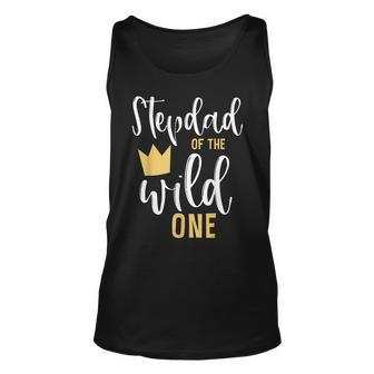 Mens Stepdad Of The Wild One 1St Birthday First Thing Matching Unisex Tank Top - Seseable