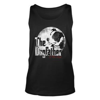 Mens The Dogfather | Pitbull Dad Dog | Fathers Day Gift Unisex Tank Top - Seseable