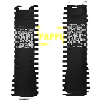 Mens The Man The Myth Legend Motivator Pappi Fathers Day Unisex Tank Top - Thegiftio