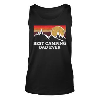 Mens Tu Best Camping Dad Ever Costume Vintage Camper Unisex Tank Top - Seseable