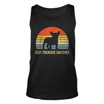 Mens Vintage Best Frenchie Dad Ever Father Day Gifts For Dad Unisex Tank Top - Seseable