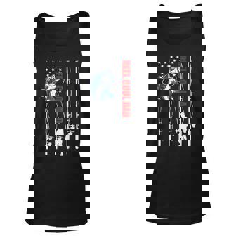 Mens Vintage Fishing Dad Usa Flag Reel Cool Dad Fathers Day Unisex Tank Top - Thegiftio