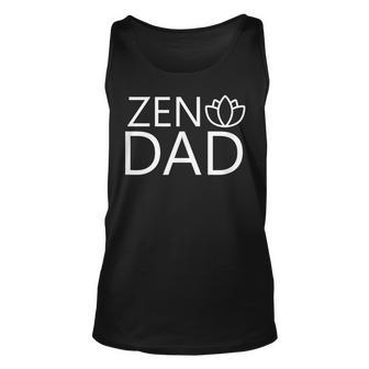 Mens Zen Dad Funny Fathers Day Gift Meditation Yoga Dad Unisex Tank Top - Thegiftio UK
