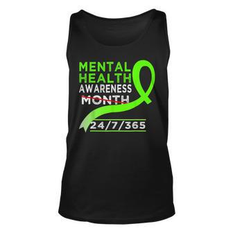 Mental Health Awareness Month Of May Fight The Stigma Unisex Tank Top | Mazezy
