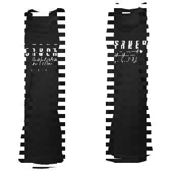 Mental Health Awareness Stronger Than The Storm Unisex Tank Top | Mazezy