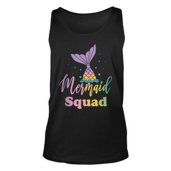 Mermaid Squad Birthday Party Girls Gifts Unisex Tank Top | Mazezy CA