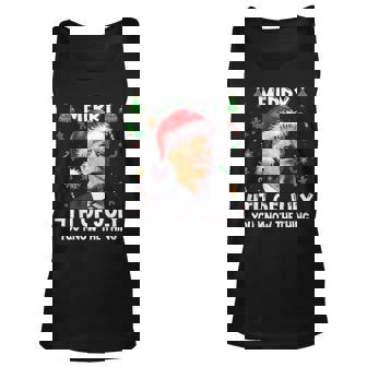 Merry 4Th Of July You Know The Thing Santa Biden Christmas V5 Unisex Tank Top - Seseable