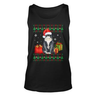 Merry Catmas Cat Ugly Christmas British Shorthair Mom Dad Unisex Tank Top | Mazezy