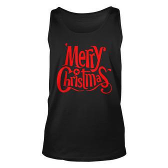 Merry Christmas Weihnachts Spruch Dekoration Damen Herren V5 Tank Top - Seseable