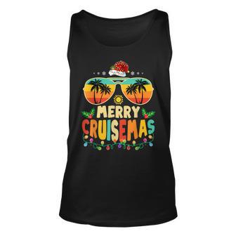 Merry Cruisemas 2023 Christmas Santa Reindeer Cruise Unisex Tank Top - Thegiftio UK