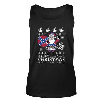 Merry Redneck Christmas Men Women Tank Top Graphic Print Unisex - Thegiftio UK