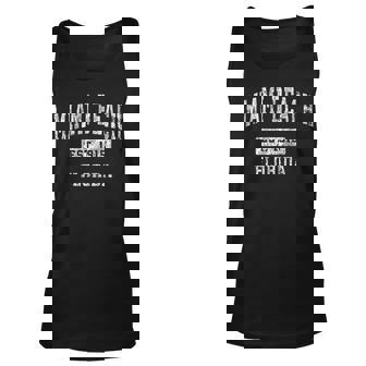Miami Beach Florida Fl Vintage Established Sports Design Unisex Tank Top | Seseable CA