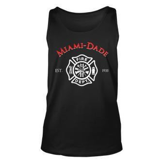 Miami-Dade Florida Fire Rescue Department Firefighters Duty Unisex Tank Top - Seseable