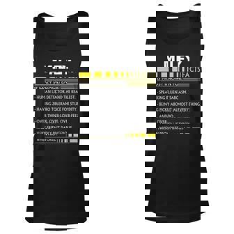 Miley Name Gift Miley Facts V3 Unisex Tank Top - Seseable