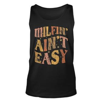Milfin Aint Easy Colorful Text Stars Blink Blink Unisex Tank Top | Mazezy