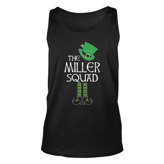 Miller Name Gift The Miller Squad Leprechaun V2 Unisex Tank Top - Seseable