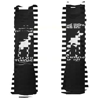 Mine Is Bigger Than Yours Great Dane Dog Unisex Tank Top - Thegiftio