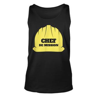 Missionschef Baustelle Humor Geburtstag Papa Geschenk Tank Top - Seseable