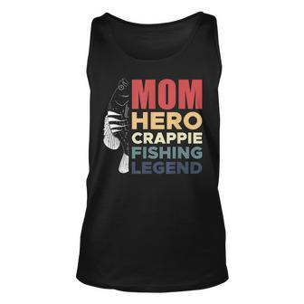 Mom Hero Crappie Fishing Legend Muttertag Tank Top - Seseable